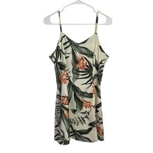 Vintage Coconut Shell Hawaii Dress Womens S Tropical Floral Sleeveless Mini 90s